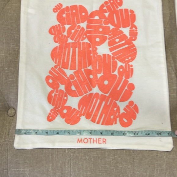 Lot of Two MOTHER “CIAO” Canvas Tote Bags Market Bags Book Bags - Picture 5 of 7
